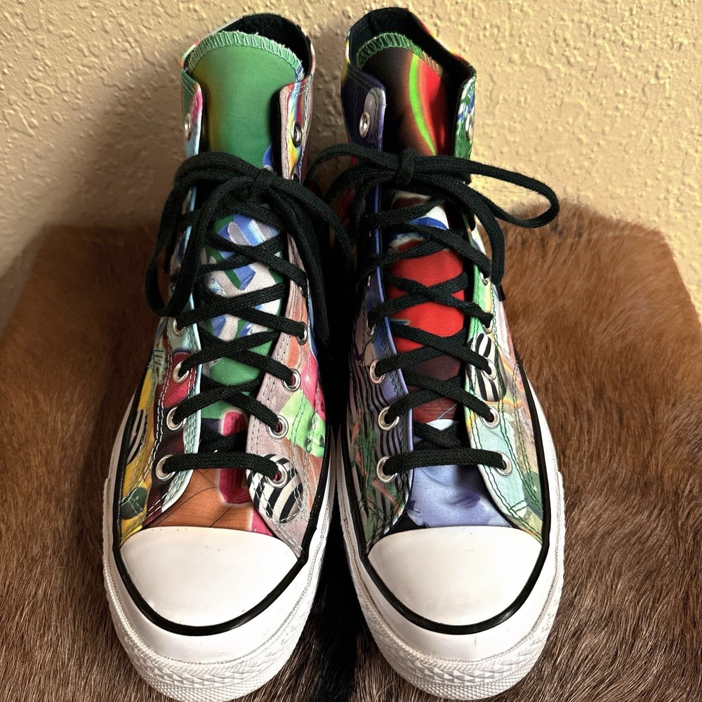 Converse Chuck 70 High Top Men 10 A01082C Outdoor Rave Psychedelic Regeneration - Picture 2 of 8